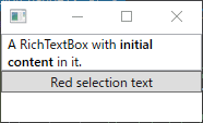 WPFのRichTextBoxで、選択範囲の文字列の色を変更する