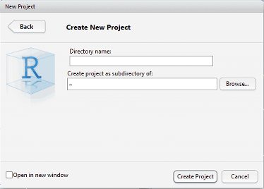 Create New Project