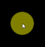 Orakuinを起動すると、マウスカーソルの周りに黄色の輪郭が表示されます。