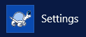 Settingをクリックします