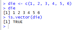 is.vectorで、アトミックベクトルかどうか確認する