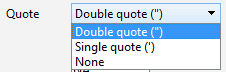 「Quote」は、文字列を囲む記号です。